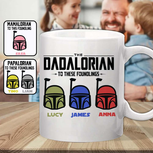 The Dadalorian Mamalorian To These Foundlings - Personalized The Force Mug