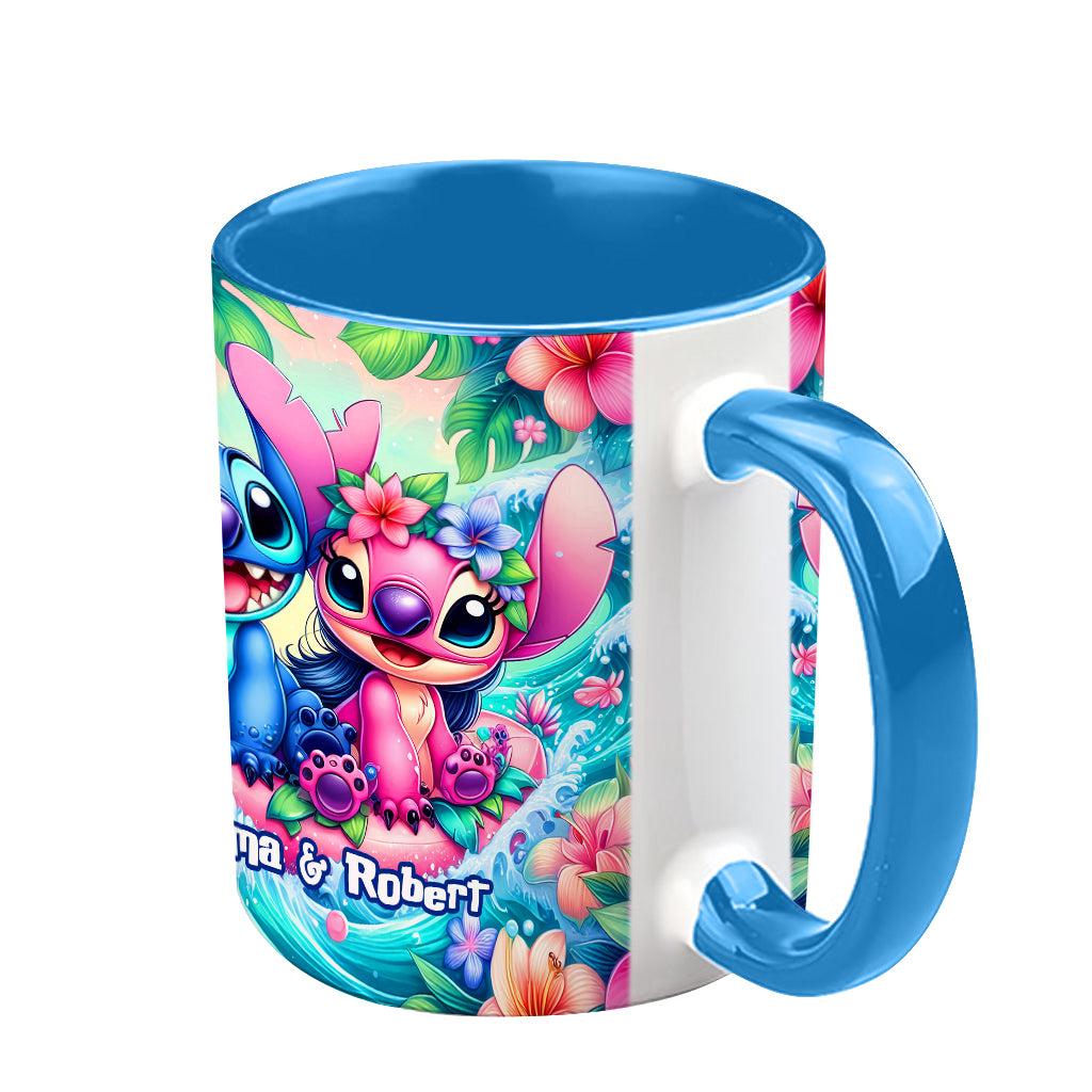 Lovely Couple - Personalized Ohana Accent Mug