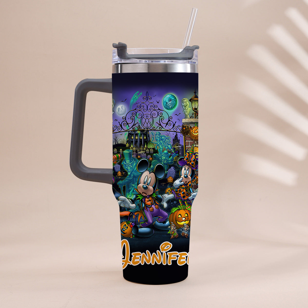 Welcome Foolish Mortals - Personalized Mouse Tumbler With Handle