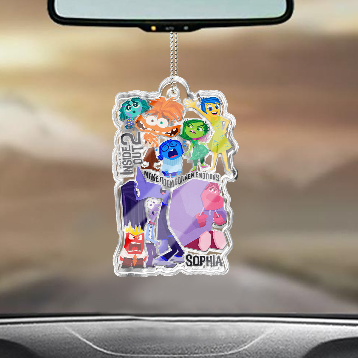 Make Room For New Emotions - Personalized Custom Shaped Car Ornament
