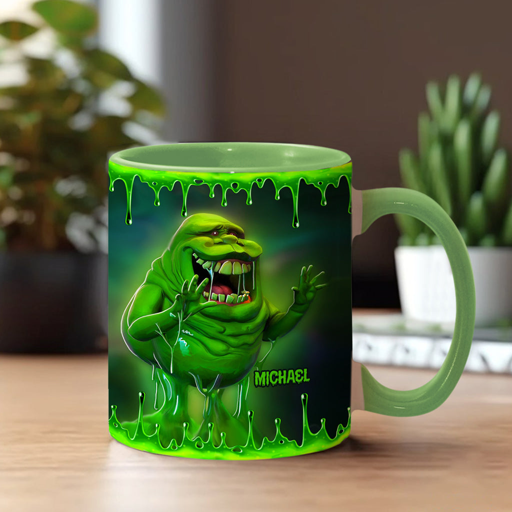 Green Ghost - Personalized Accent Mug