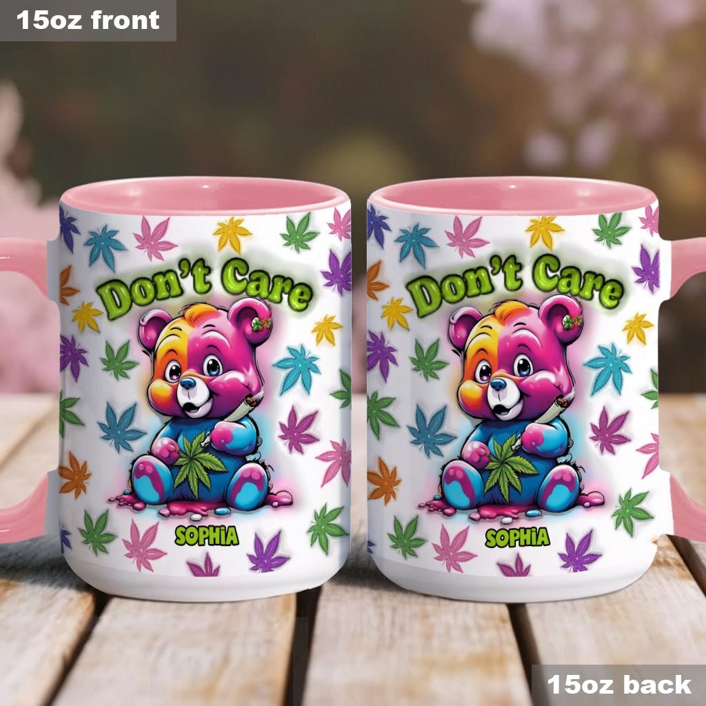 Don't Care - Personalized Weed Accent Mug