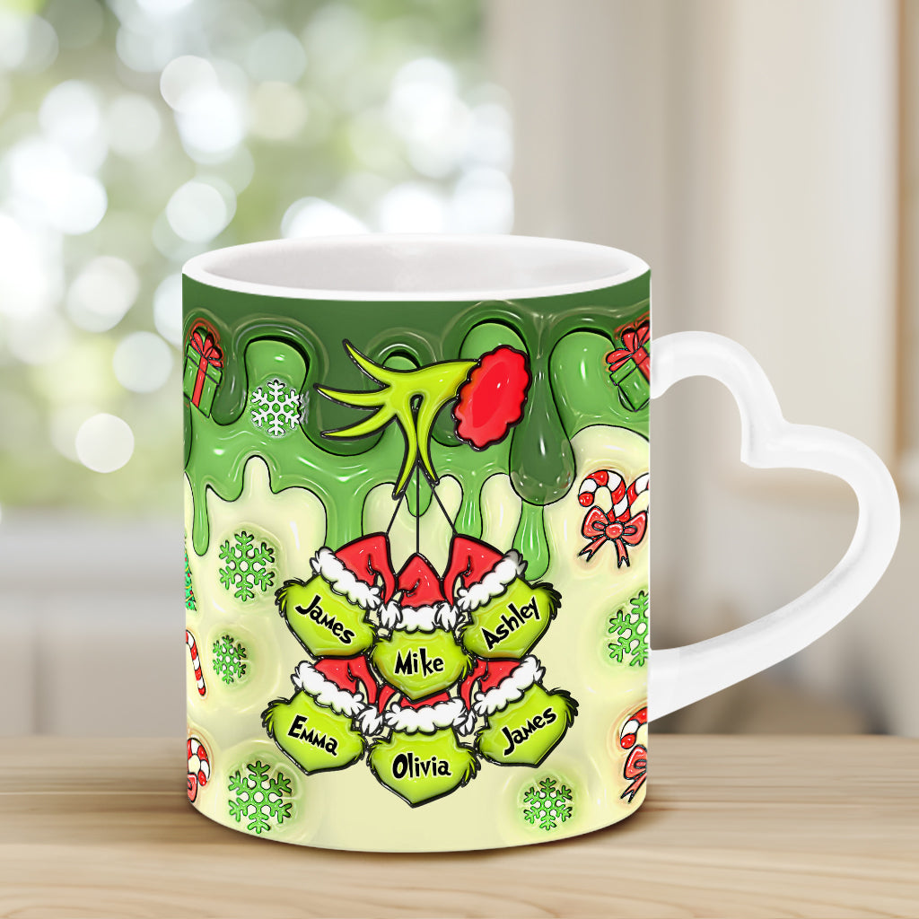 Stink Stank Stunk Mama Any Title - Personalized Mother Heart Handle Mug