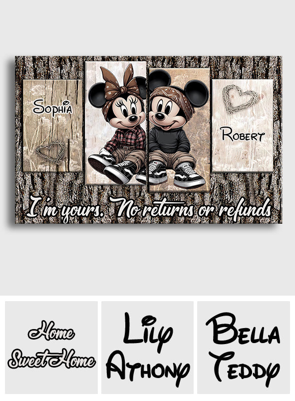 Home Sweet Home - Personalized Mouse Canvas And Poster