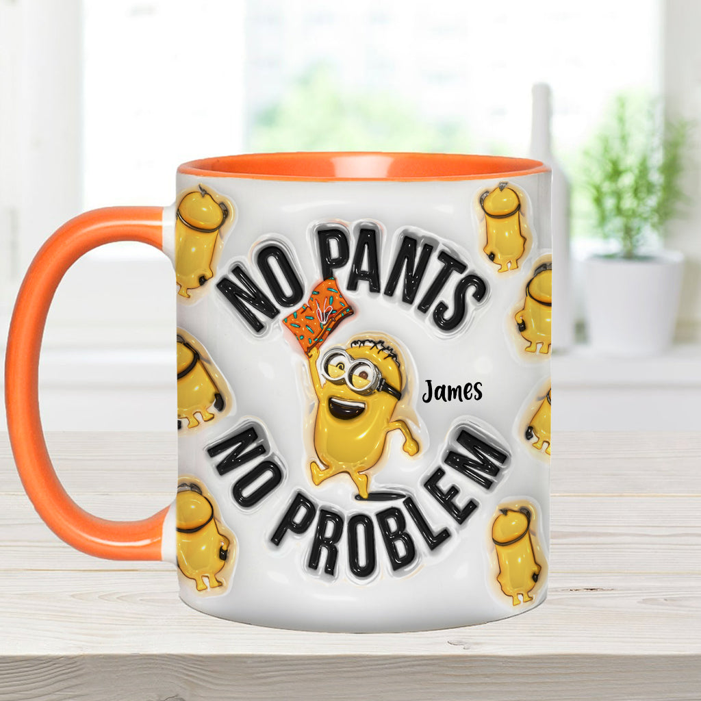 No Pants No Problem - Personalized Accent Mug