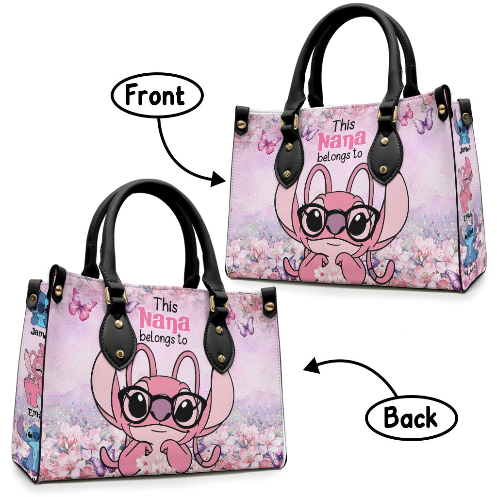 Ohana Forever Family Kids - Personalized Ohana Leather Handbag