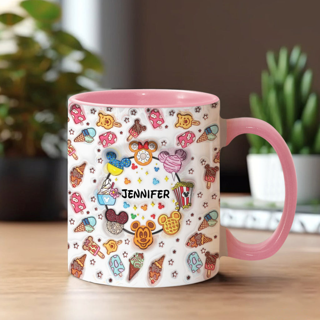Snacking Around The World - Personalized Mouse Accent Mug