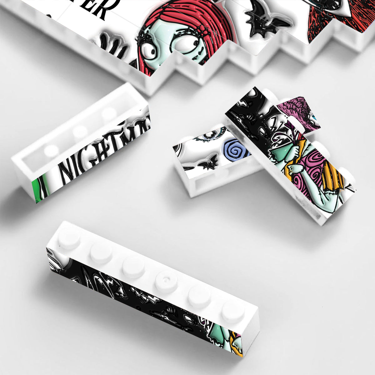 The Nightmare - Personalized Nightmare Horizontal Rectangle Building Brick Blocks Printed On Both Sides