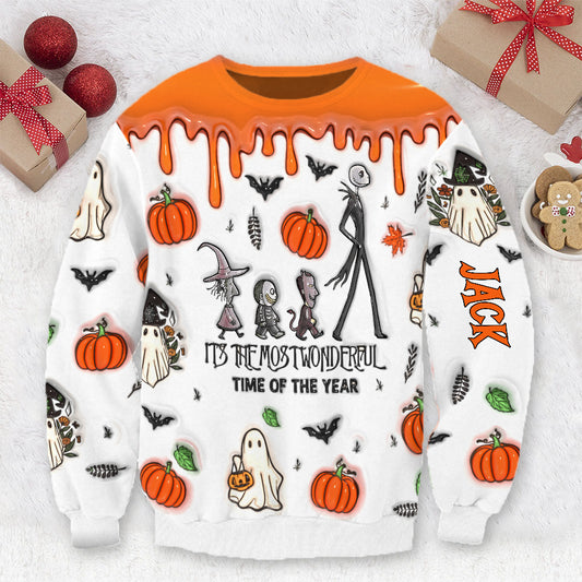 It's The Most Wonderful Time Pumpkin King - Personalized Nightmare All Over Shirt