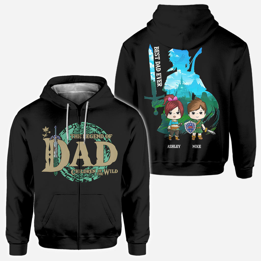 The Legend Of Dad/ Mom/ Nana... - Personalized The Hero's Legend All Over Shirt