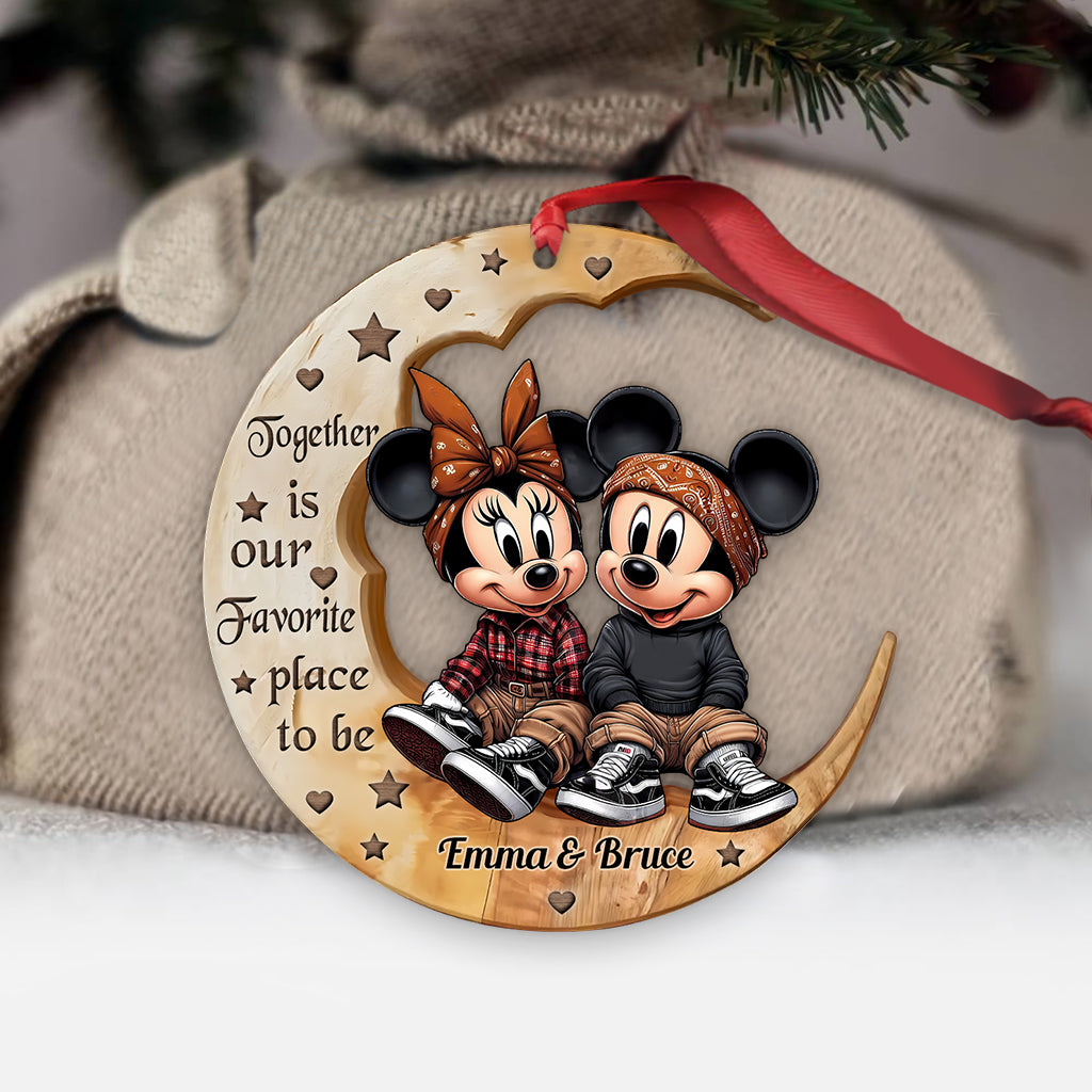 I Love You To The Moon - Personalized Mouse Ornament