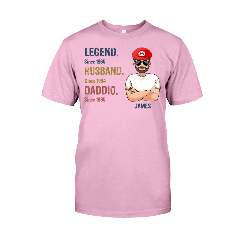 Legend Husband Daddio Poppio - Personalized Super Plumber T-shirt And Hoodie