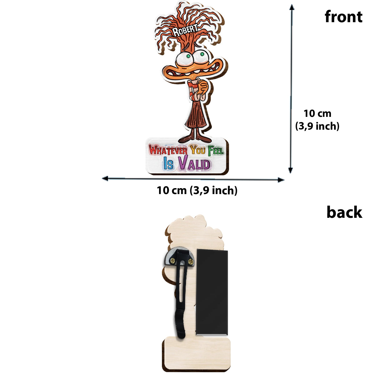 Whatever You Feel Is Valid - Personalized Shaped Car Visor Clip