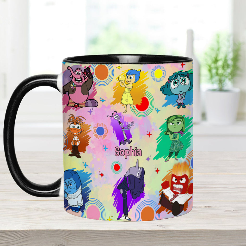 Feel All The Feels Emotion Friends - Personalized Accent Mug