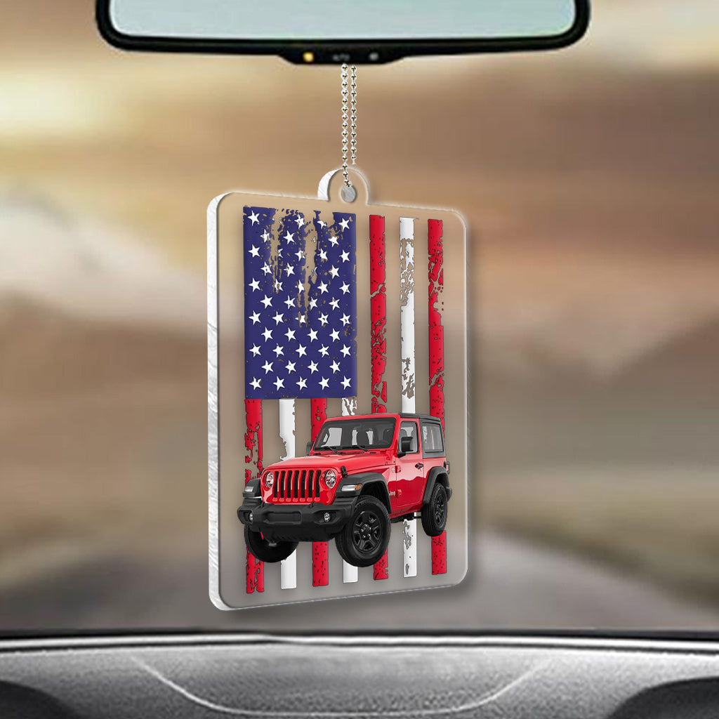 Car Flag - Personalized Car Transparent Car Ornament