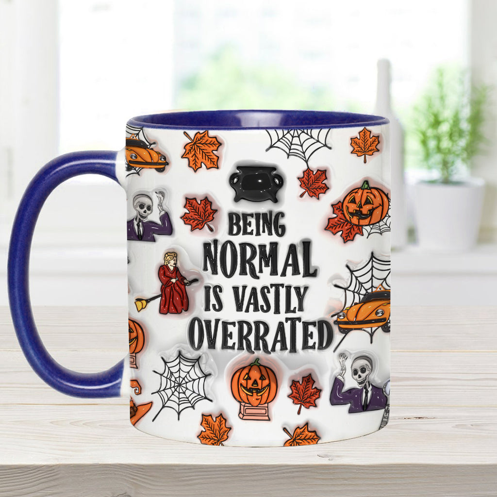 Being Normal Is Vastly Overrated - Personalized Accent Mug