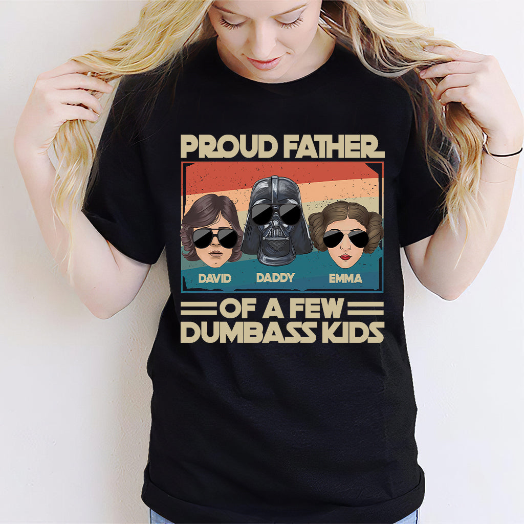 Proud Father Of A Few Kids - Personalized The Force T-shirt And Hoodie