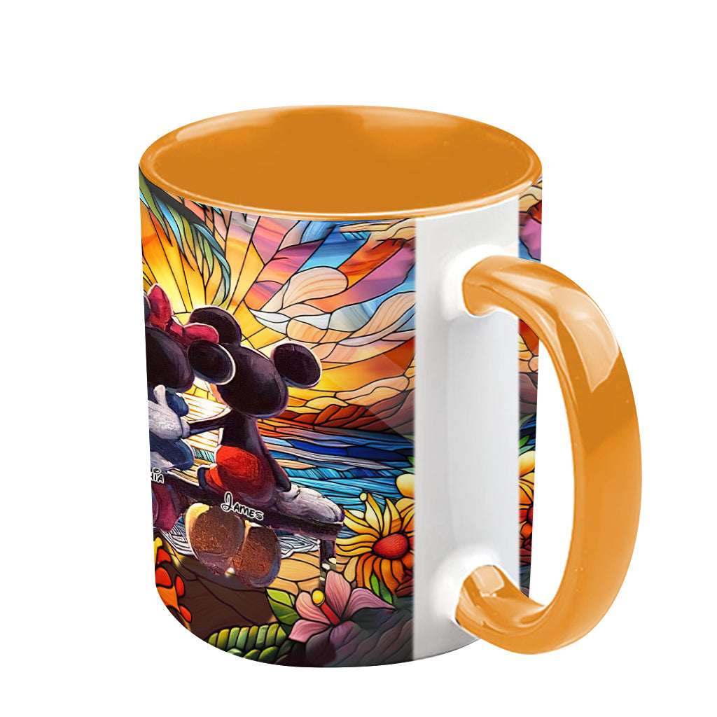 Romantic Sunset - Personalized Mouse Accent Mug