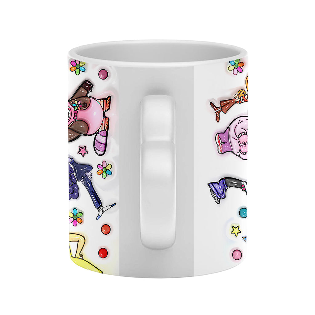 It's Ok To Feel All The Feels - Personalized Heart Handle Mug