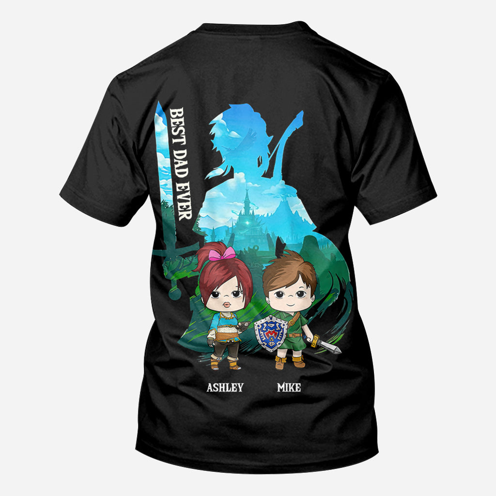 The Legend Of Dad/ Mom/ Nana... - Personalized The Hero's Legend All Over Shirt