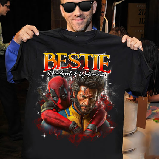 Bestie Forever 90s Vintage Bootleg Tee - Personalized The Psychopath T-shirt And Hoodie