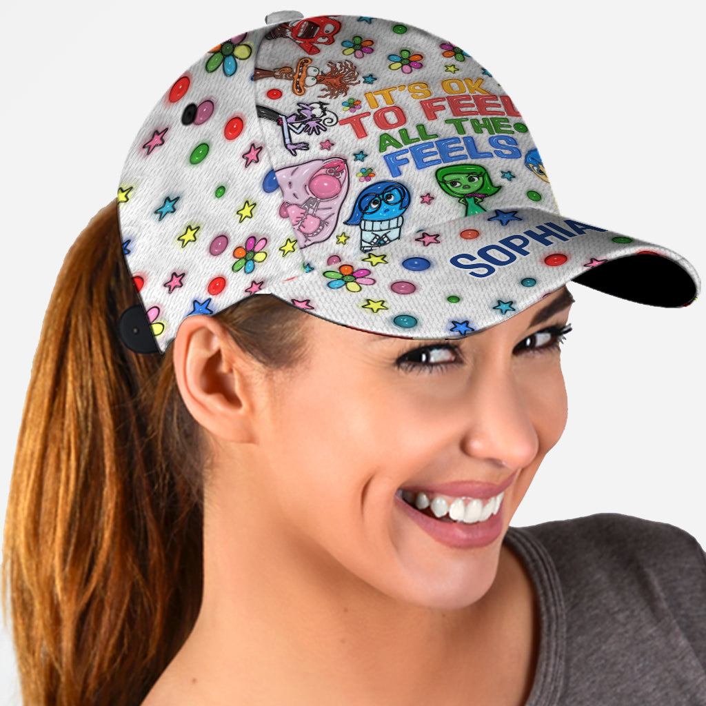 It's Ok To Feel All The Feels - Personalized Classic Cap