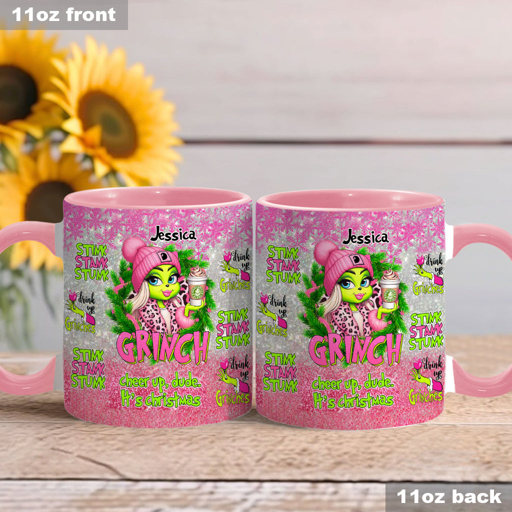 Merry Grinchmas - Personalized Stole Christmas Accent Mug