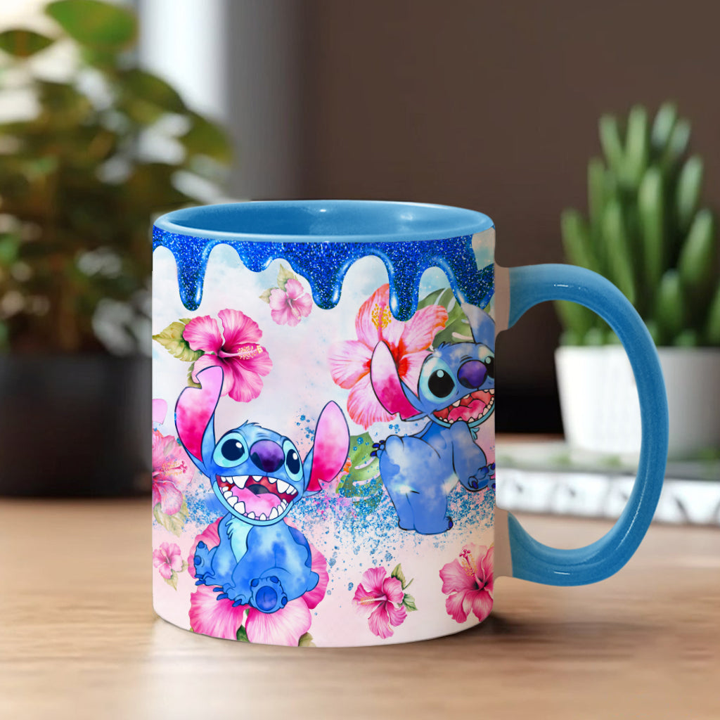 Ohana Tropical Vibe - Personalized Ohana Accent Mug