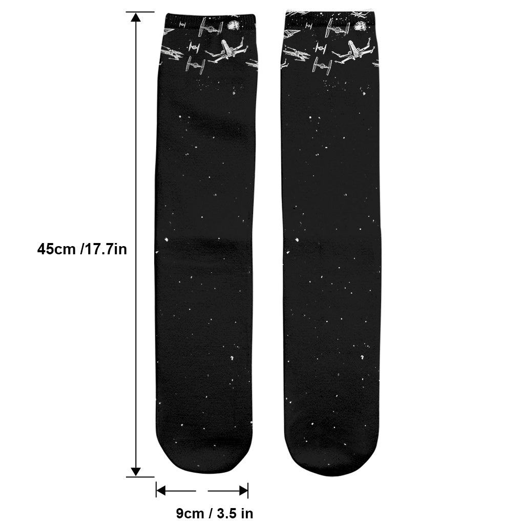 I Am Their Father Now Grandfather - Personalized The Force Socks