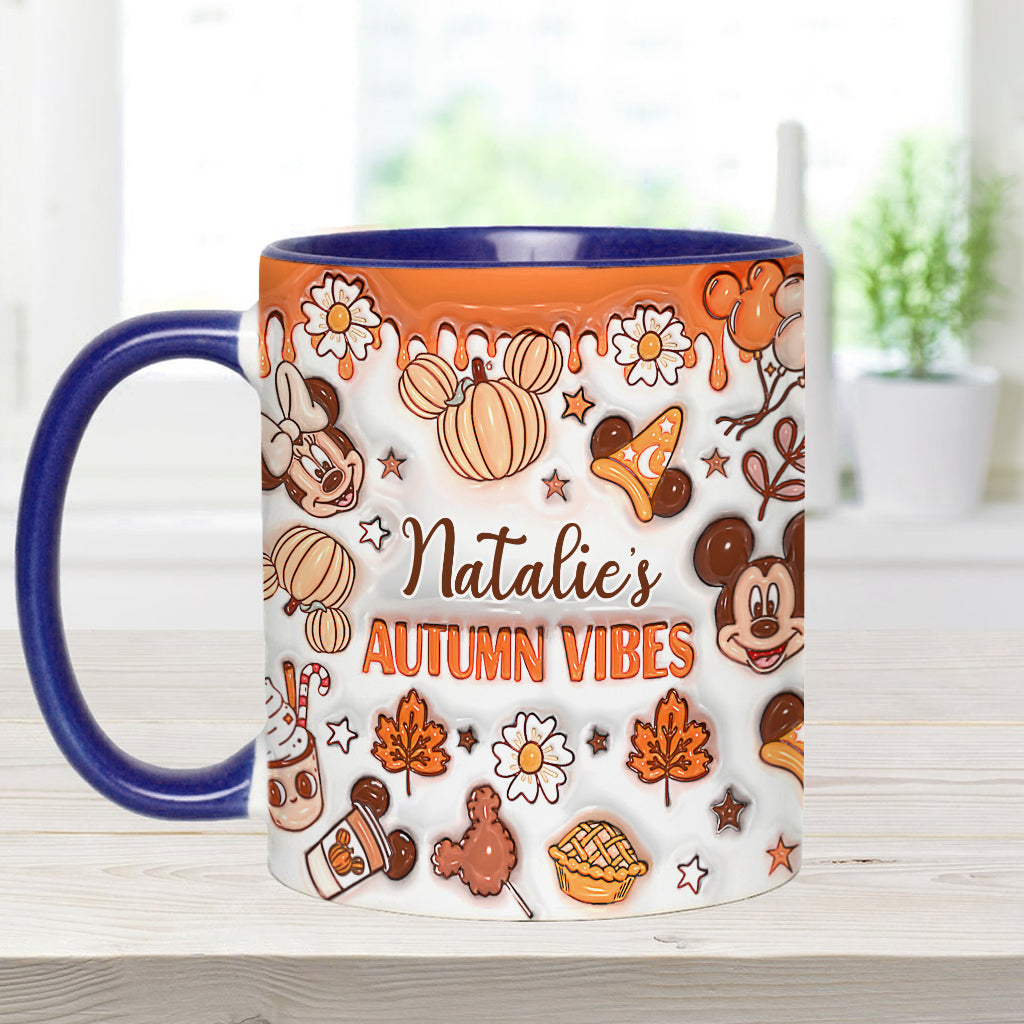 My Autumn Vibes - Personalized Mouse Accent Mug