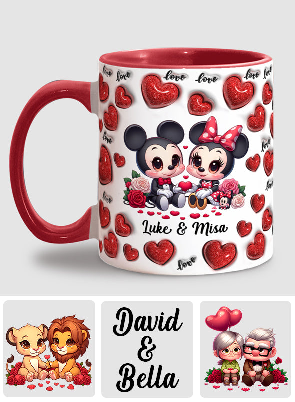 Couple Old School Chola - Personalized Mouse Accent Mug