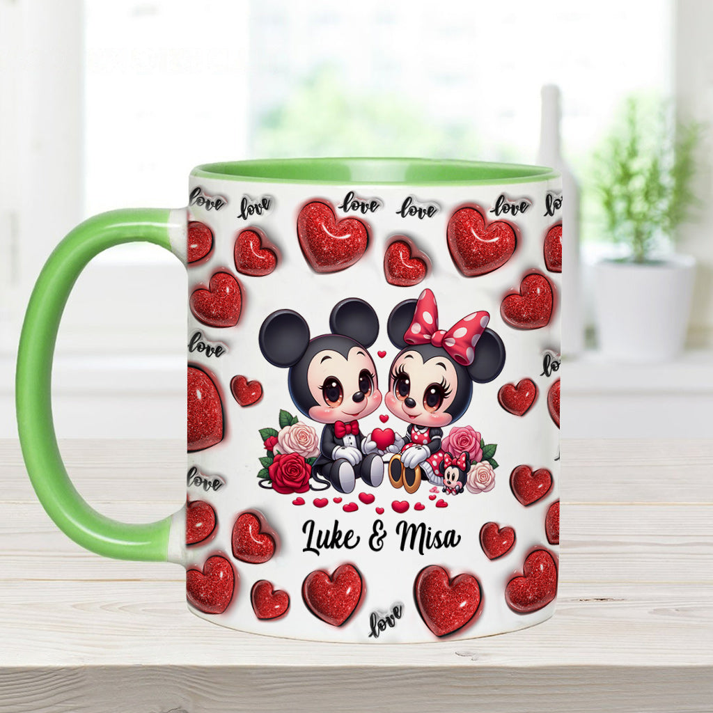 Couple Old School Chola - Personalized Mouse Accent Mug