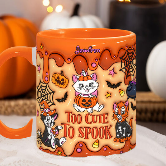 Cataholic Too Cute Too Spook - Personalized Mouse Accent Mug