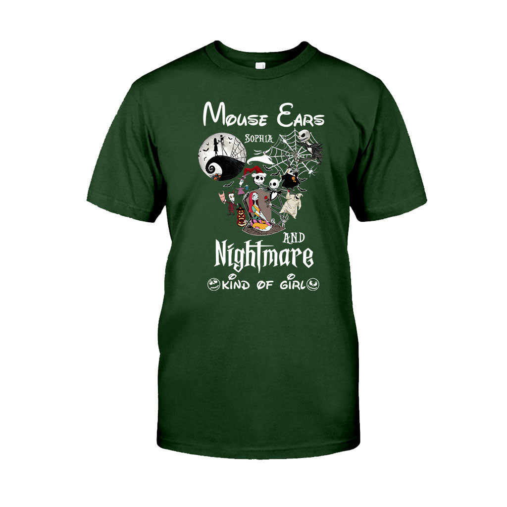 Mouse Ears And Nightmare Kind Of Girl - Personalized Nightmare T-shirt And Hoodie