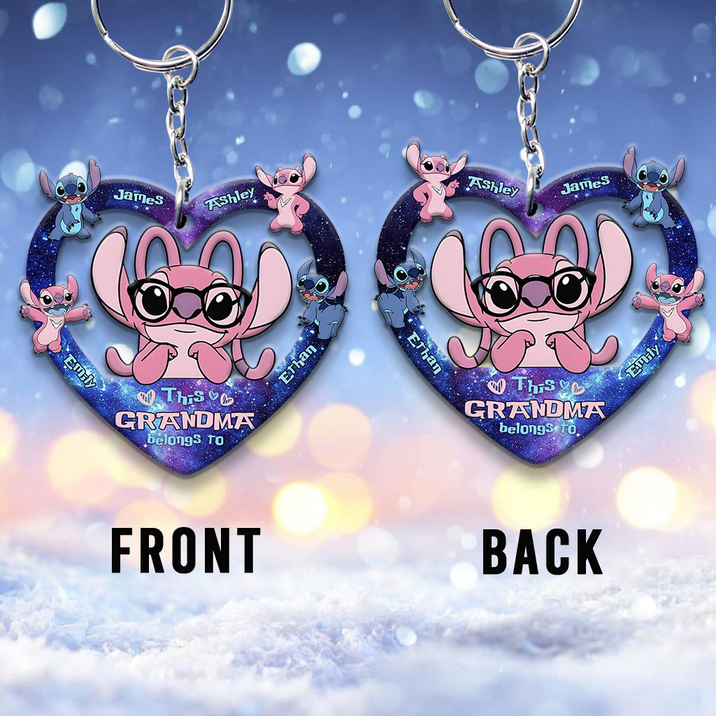 This Grandma Belongs To Custom Any Title - Personalized Ohana Keychain
