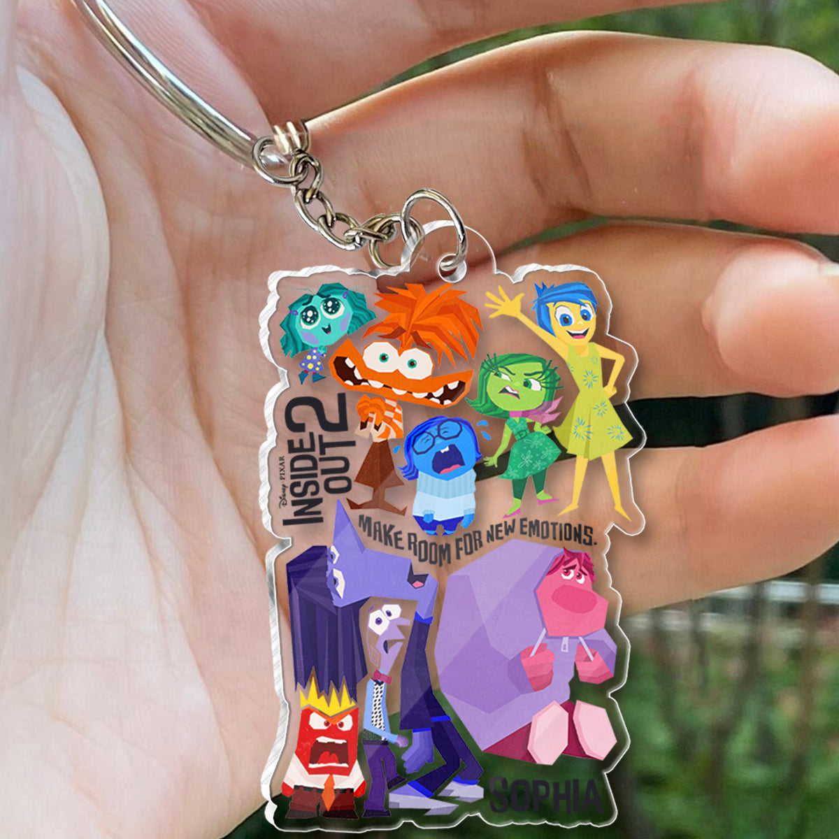Make Room For New Emotions - Personalized Custom Shaped Keychain