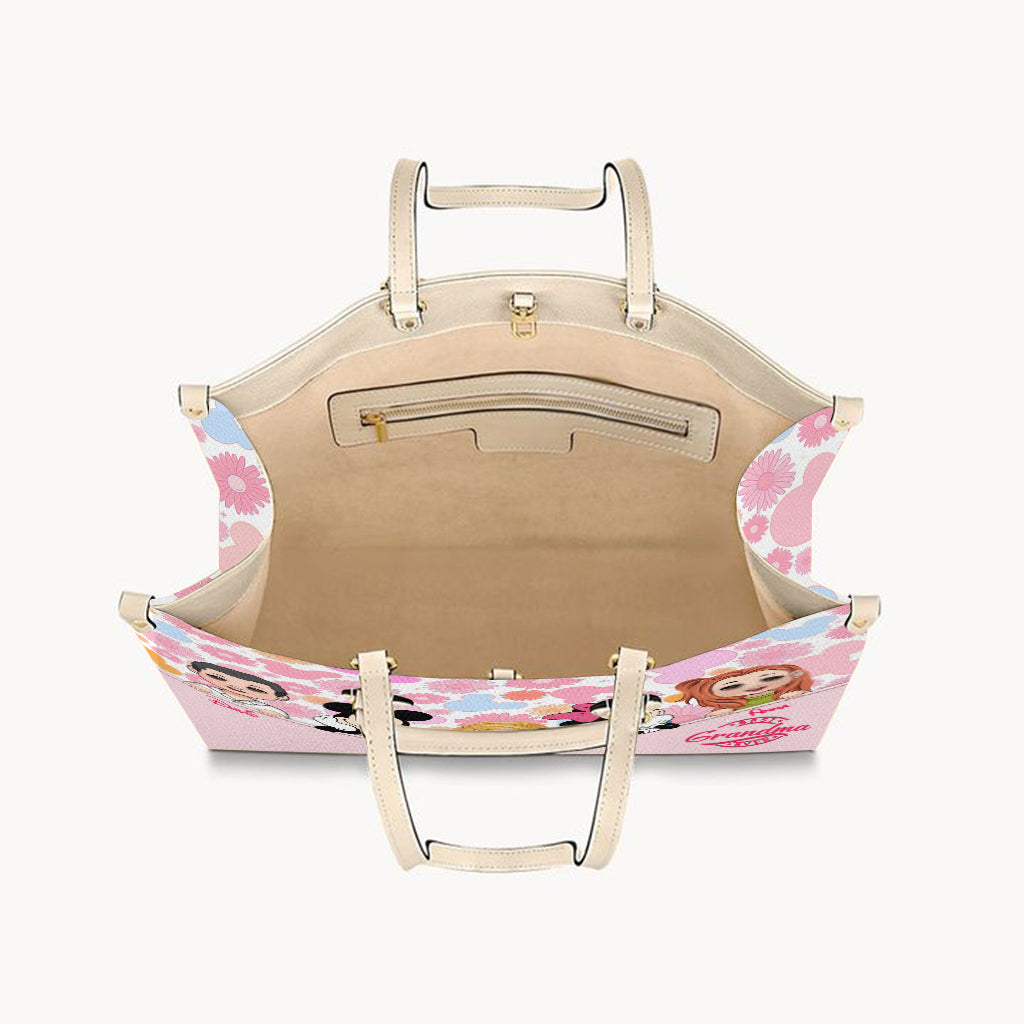 Best Grandma/ Nana/ Mimi... Ever - Personalized Mouse Leather Handbag