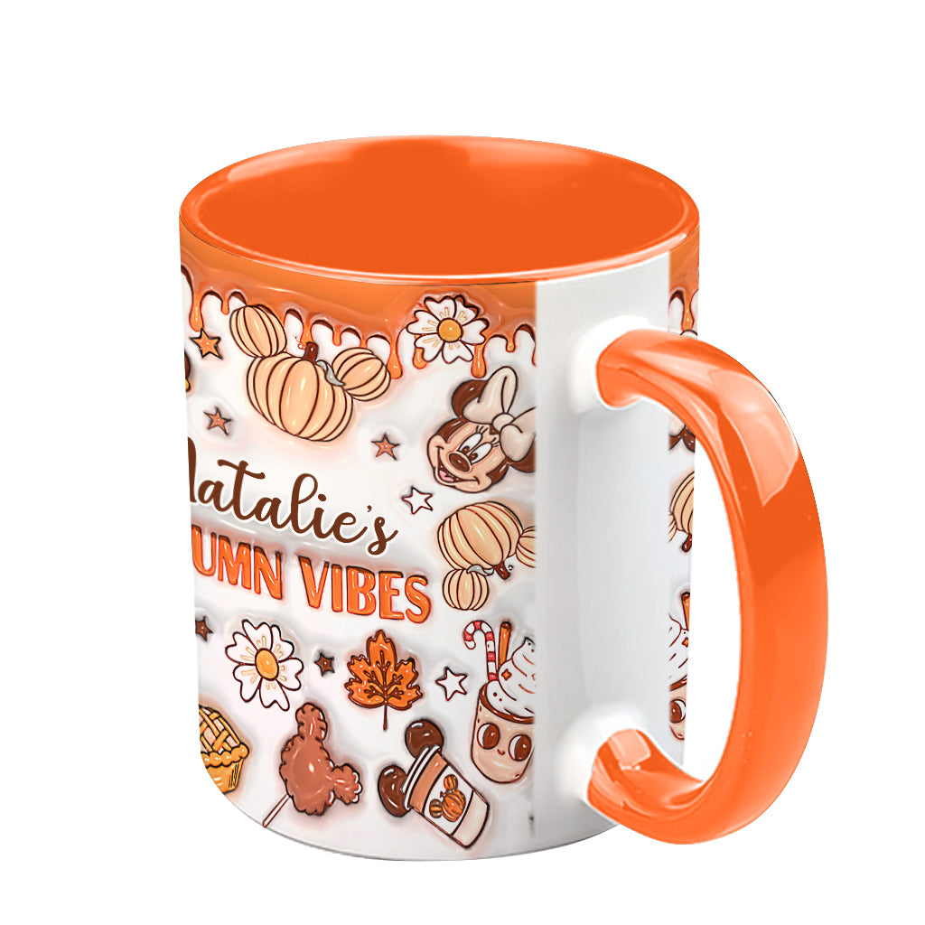 My Autumn Vibes - Personalized Mouse Accent Mug