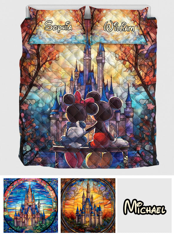 You & Me We Got This - Personalized Mouse Quilt Set