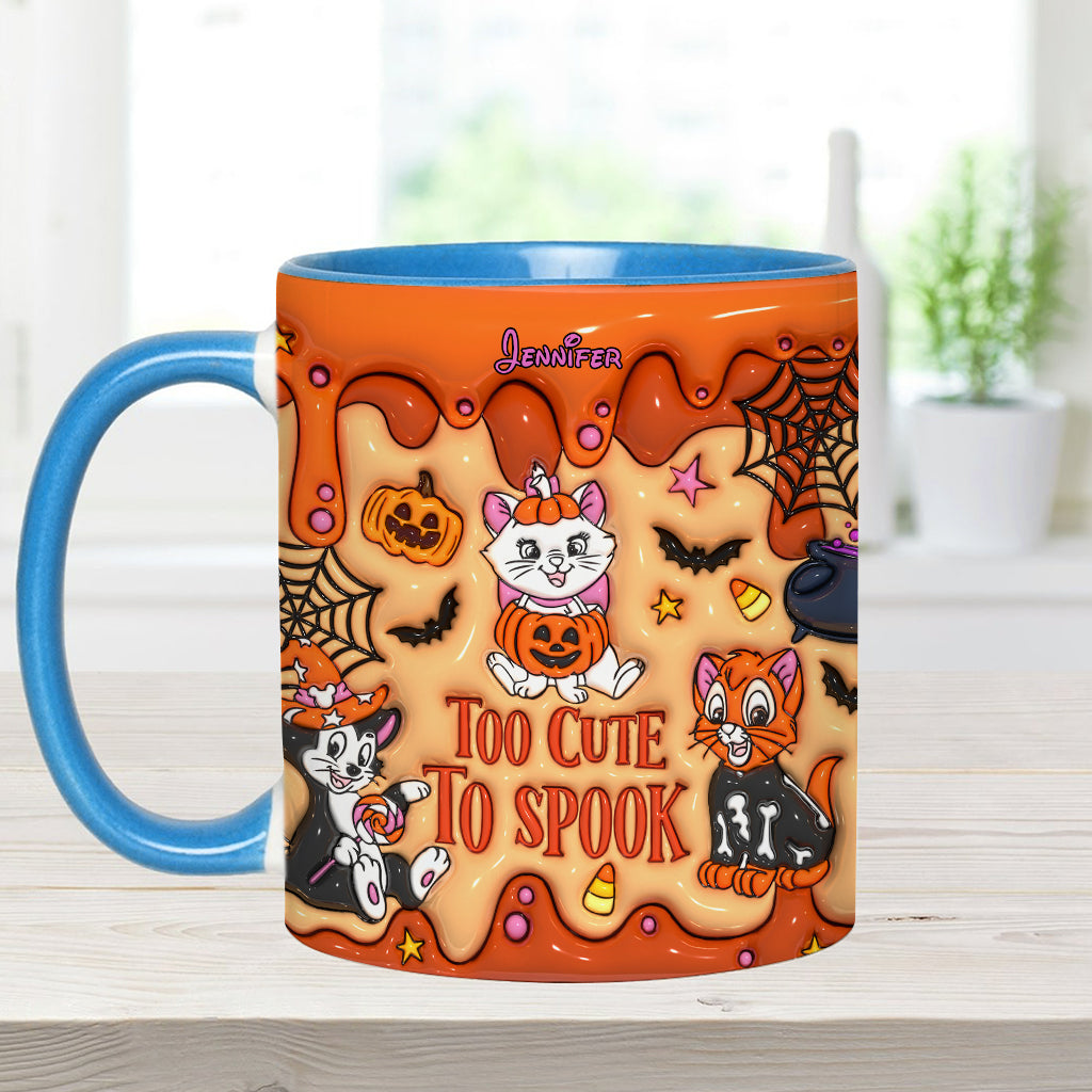 Cataholic Too Cute Too Spook - Personalized Mouse Accent Mug
