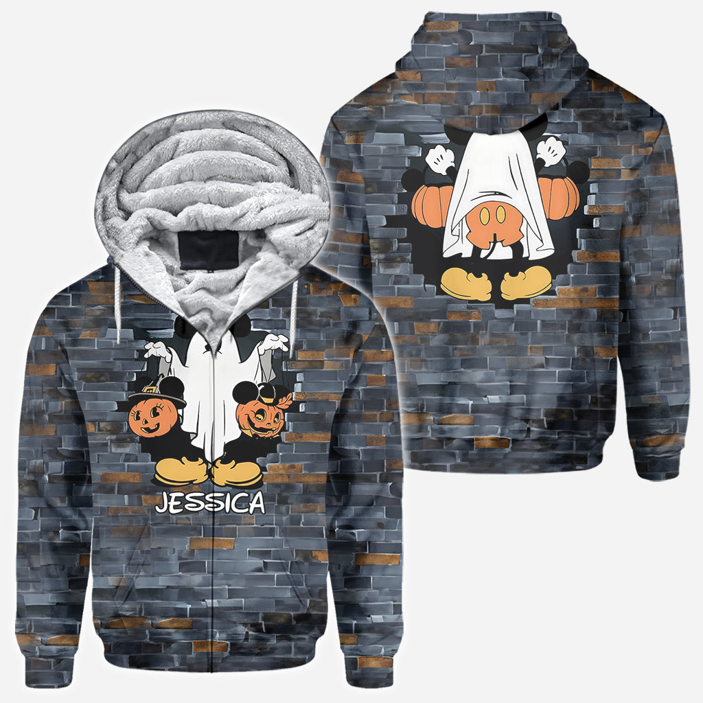 Funny Ghost Mouse - Personalized Mouse All Over Shirt
