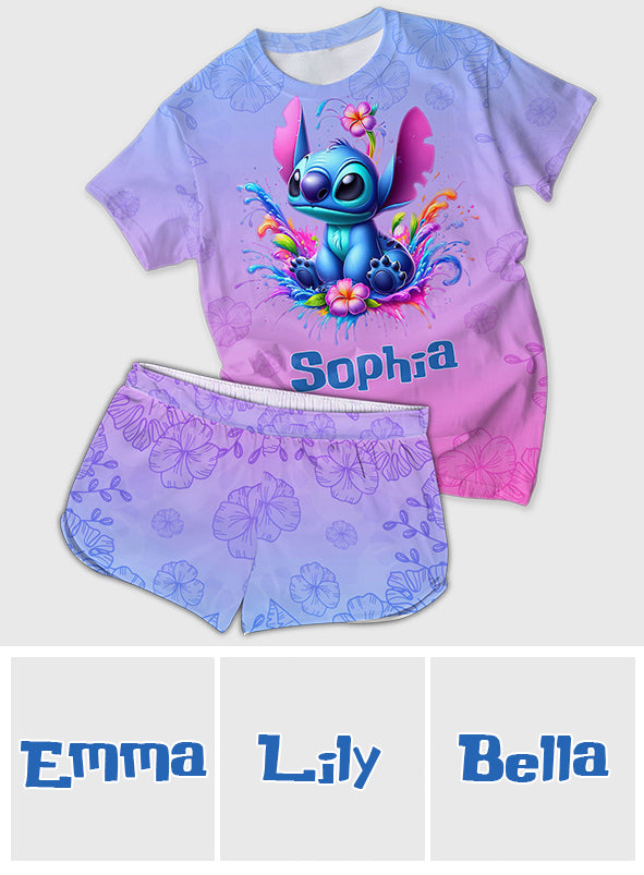 Ohana Means Family - Personalized Ohana All Over Shirt & Women Shorts