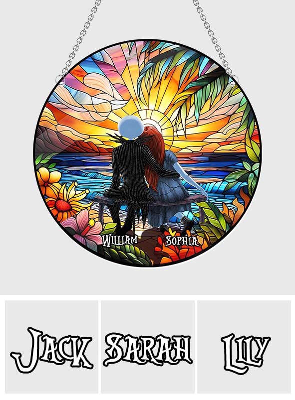 Romantic Sunset - Personalized Nightmare Window Hanging Suncatcher Ornament