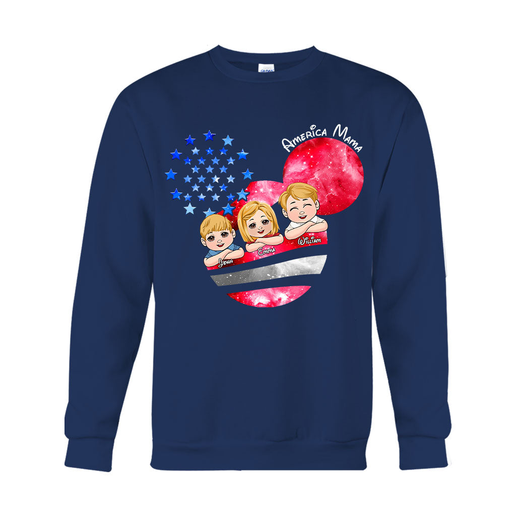 Magical America Mama - Personalized Mother T-shirt And Hoodie
