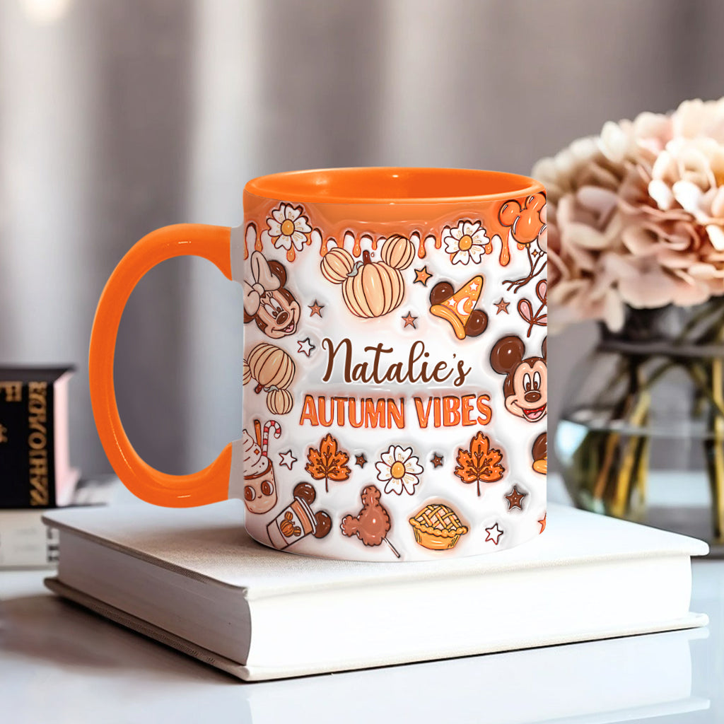 My Autumn Vibes - Personalized Mouse Accent Mug