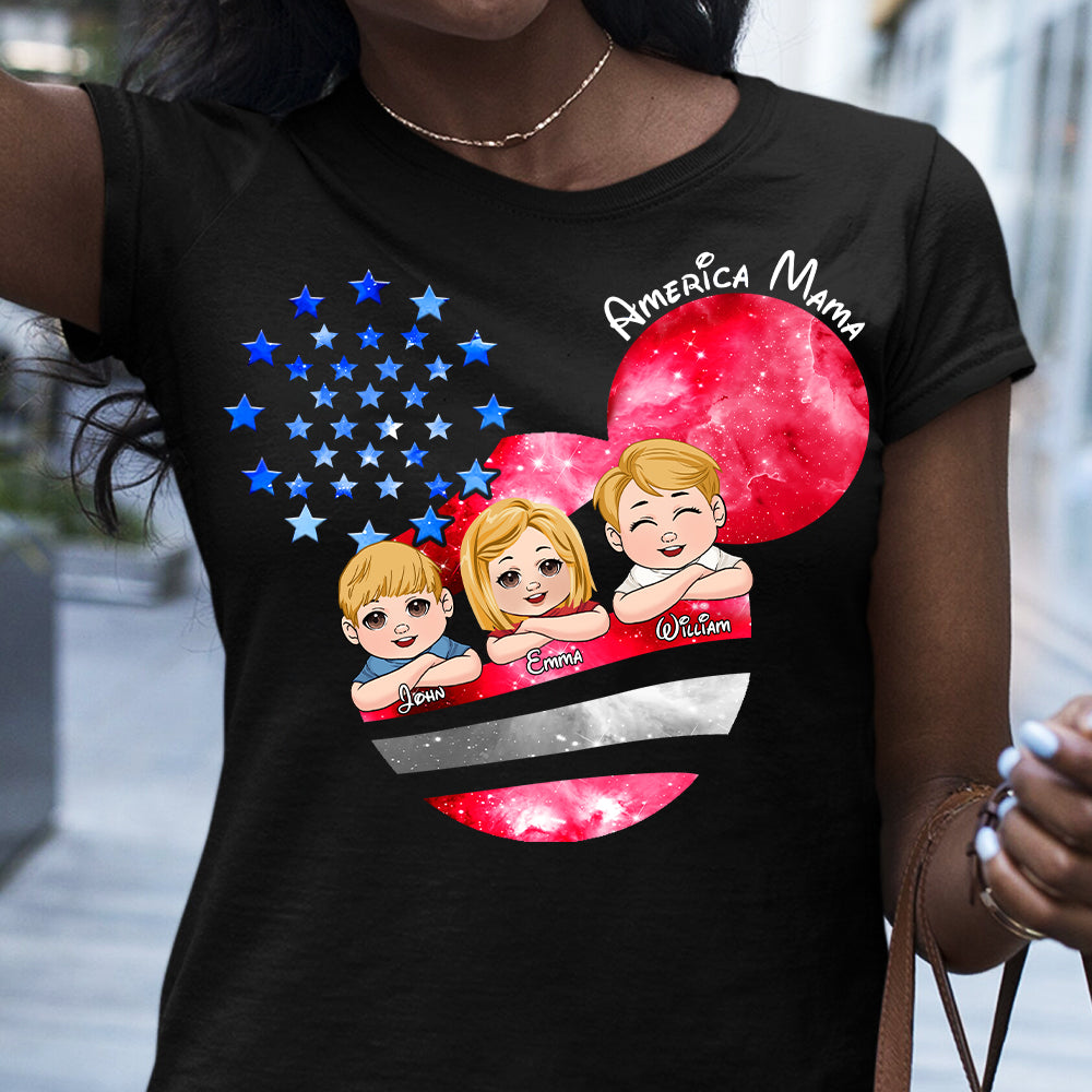 Magical America Mama - Personalized Mother T-shirt And Hoodie