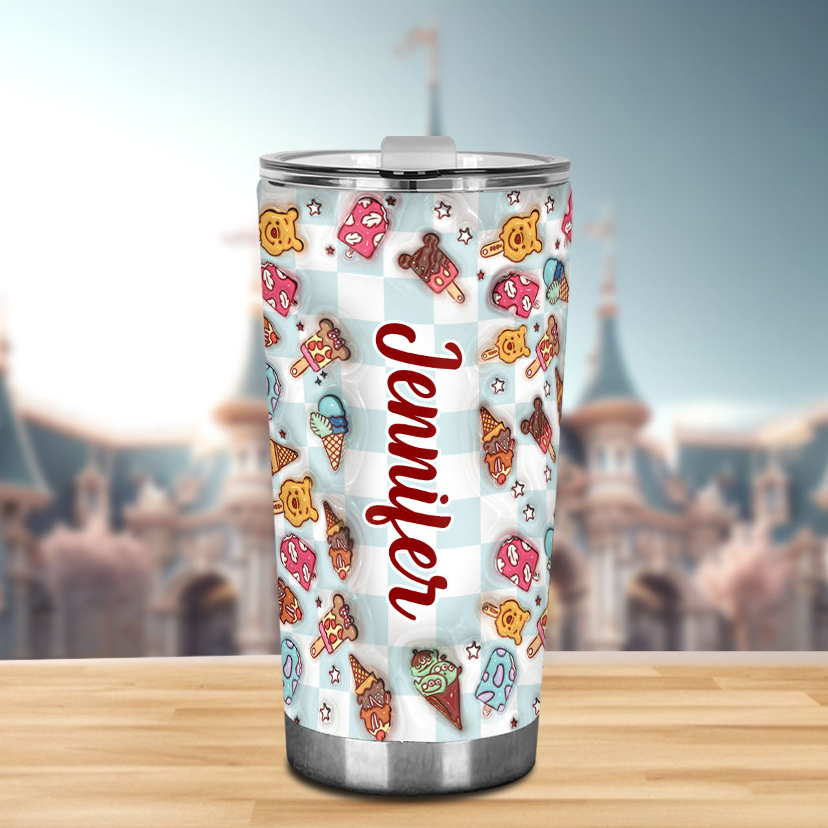 Snacking Around The World - Personalized Mouse Tumbler