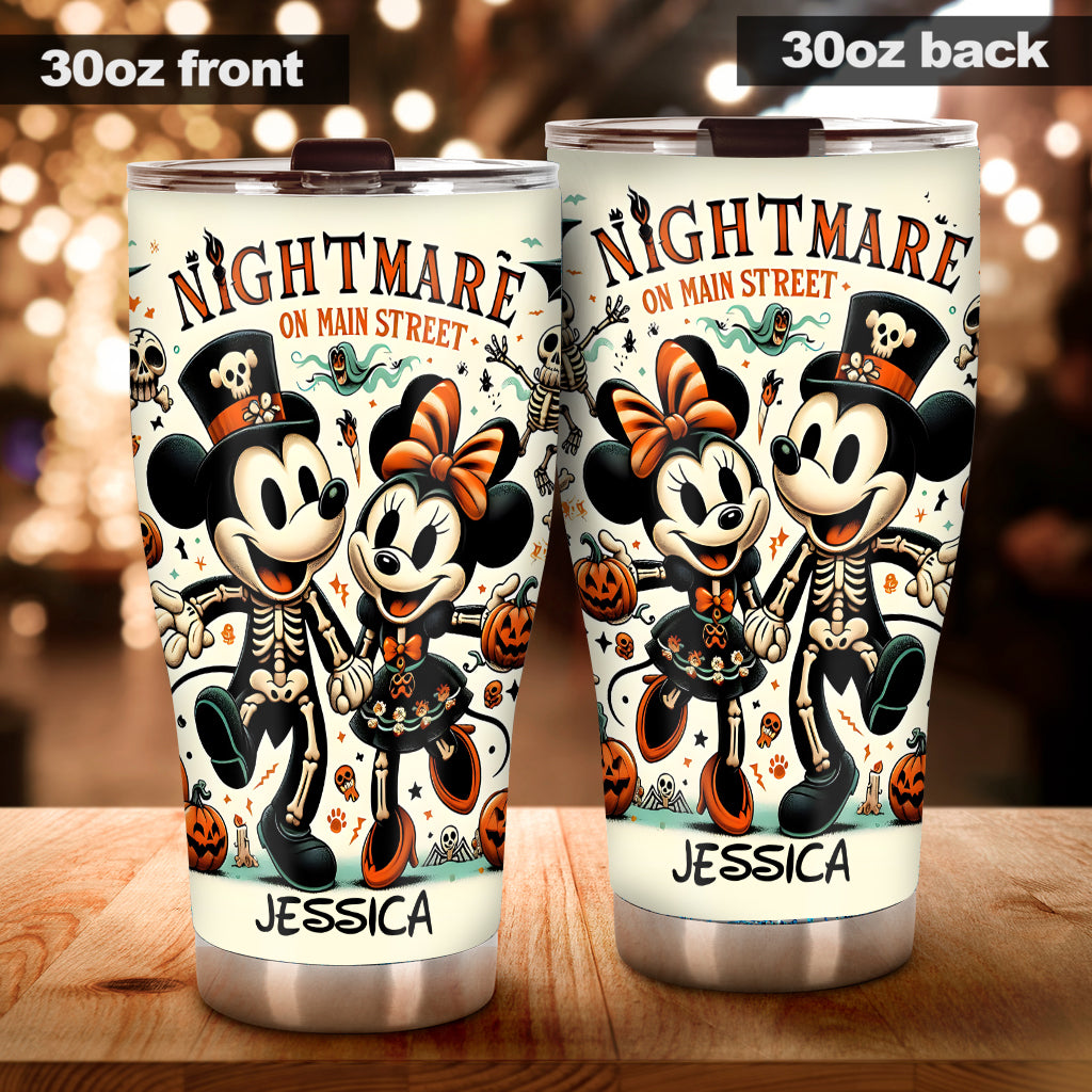 Nightmare On Main Street - Personalized Mouse Tumbler