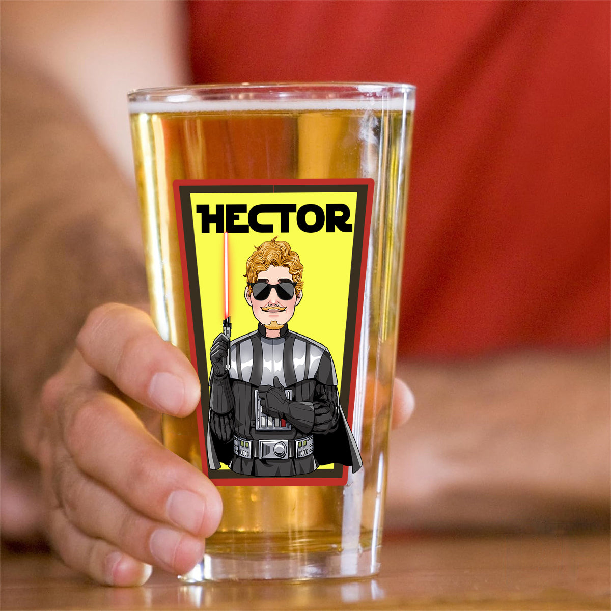May The Froth Be With You - Personalized The Force Beer Glass