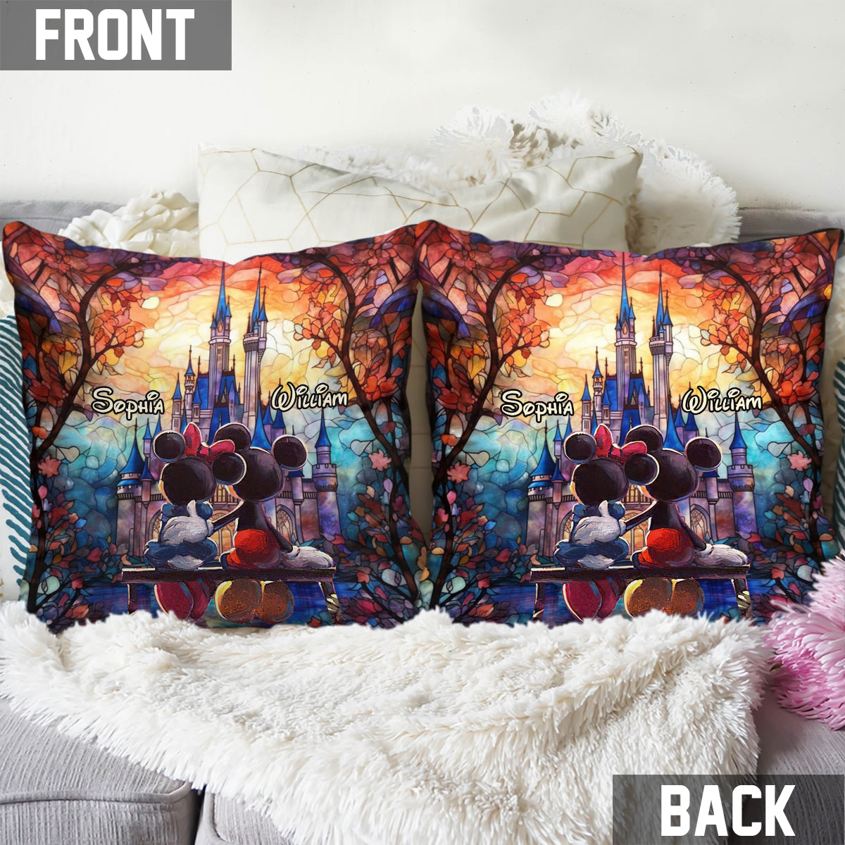 You & Me We Got This - Personalized Mouse Throw Pillow